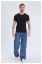 Picture of American high street multi-pocket washed loose jeans men and women design sense work trousers casual trousers