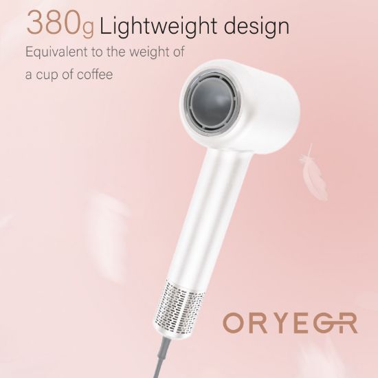 Picture of ORYEGR High Speed Hair Dryer with Diffuser – 110,000 RPM Brushless Motor, Negative Ion, Lightweight, Low Noise, Smart Temperature Control, Fast Drying for All Hair Types